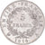 Münze, Frankreich, Napoléon I, 5 Francs, 1814, Paris, VZ, Silber, KM:694.1