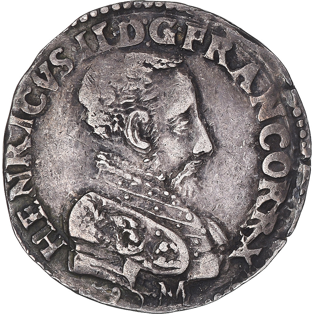 Moneta, Francja, Henri II, Teston, 1559, Bordeaux, AU(50-53), Srebro
