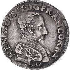 Moneta, Francja, Henri II, Teston, 1559, Bordeaux, AU(50-53), Srebro