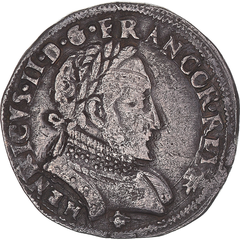Moneta, Francja, Henri II, Teston au buste lauré, 2e type, 1560, Bayonne