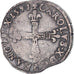 Monnaie, France, Charles X, 1/4 d'écu à la croix de face, 1597, Nantes, TTB