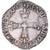 Moneda, Francia, Henri III, 1/4 Ecu croix de face, 1590, Nantes, Rare, MBC