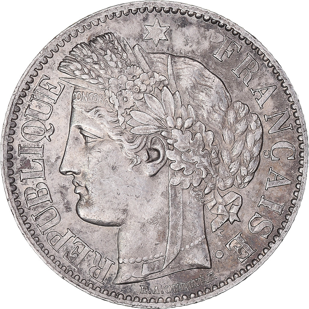 Munten, Frankrijk, Cérès, 2 Francs, 1887, Paris, PR, Zilver, KM:817.1
