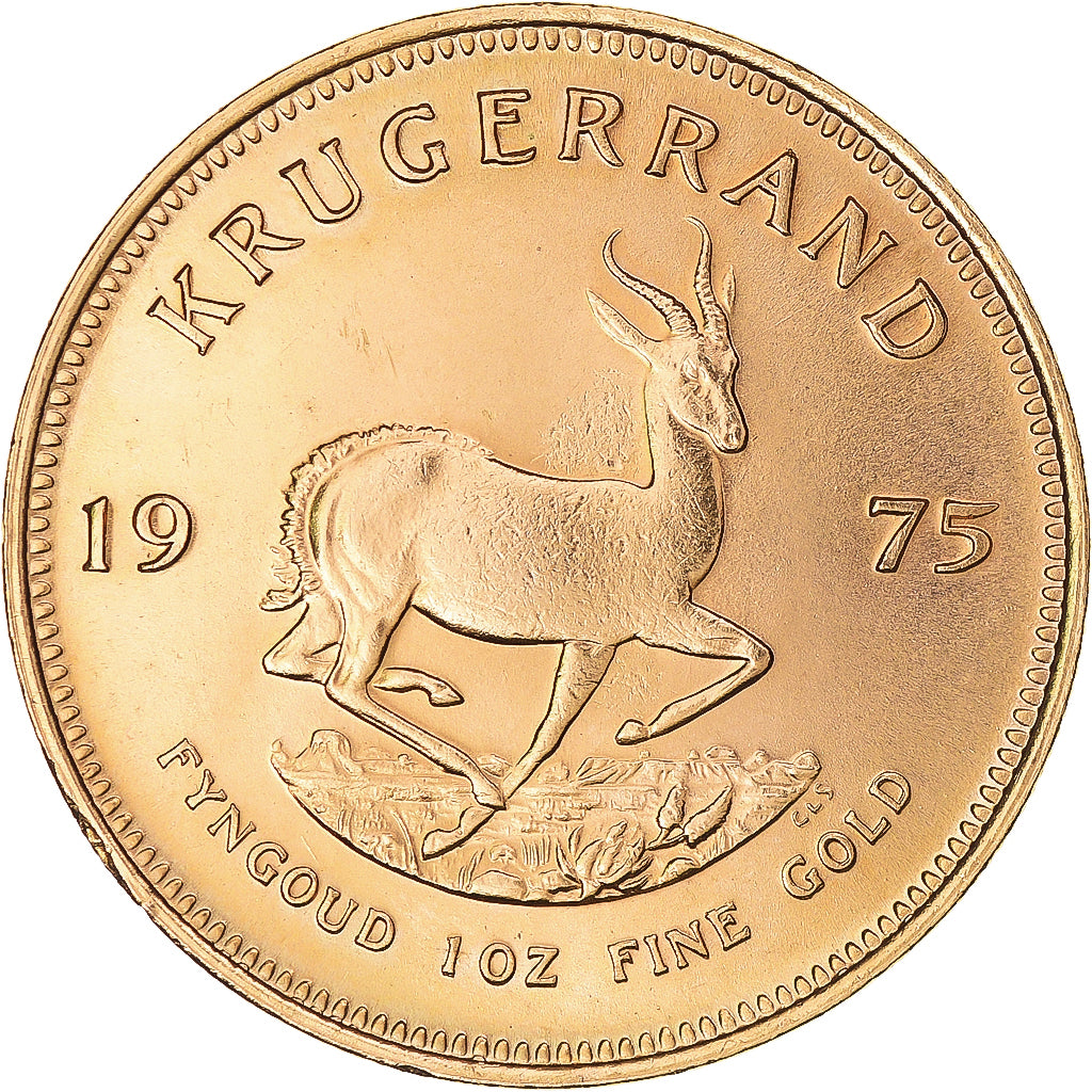 Münze, Südafrika, Paul Kruger, Krugerrand, 1975, Pretoria, UNZ, Gold, KM:73