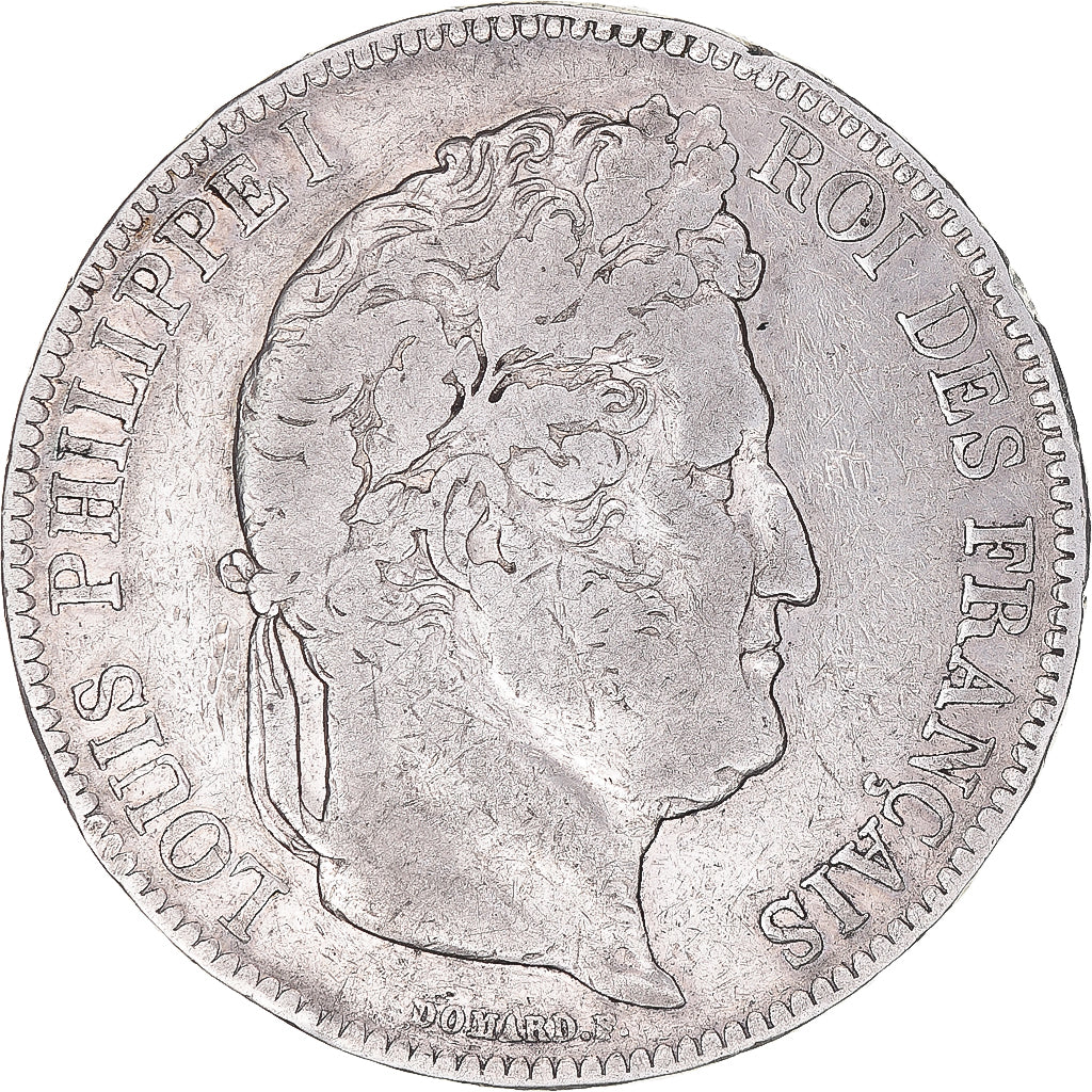 Coin, France, Louis-Philippe, 5 Francs, 1843, Rouen, VF(30-35), Silver
