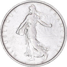 Moneda, Francia, Semeuse, 5 Francs, 1967, MBC+, Plata, KM:926, Gadoury:770