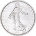 Moneda, Francia, Semeuse, 5 Francs, 1967, MBC+, Plata, KM:926, Gadoury:770