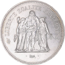 Coin, France, Hercule, 50 Francs, 1974, Paris, AU(55-58), Silver, KM:941.1