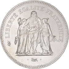 Coin, France, Hercule, 50 Francs, 1975, Paris, AU(55-58), Silver, KM:941.1