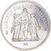 Coin, France, Hercule, 50 Francs, 1977, Paris, AU(55-58), Silver, KM:941.1