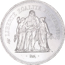 Coin, France, Hercule, 50 Francs, 1977, Paris, AU(55-58), Silver, KM:941.1