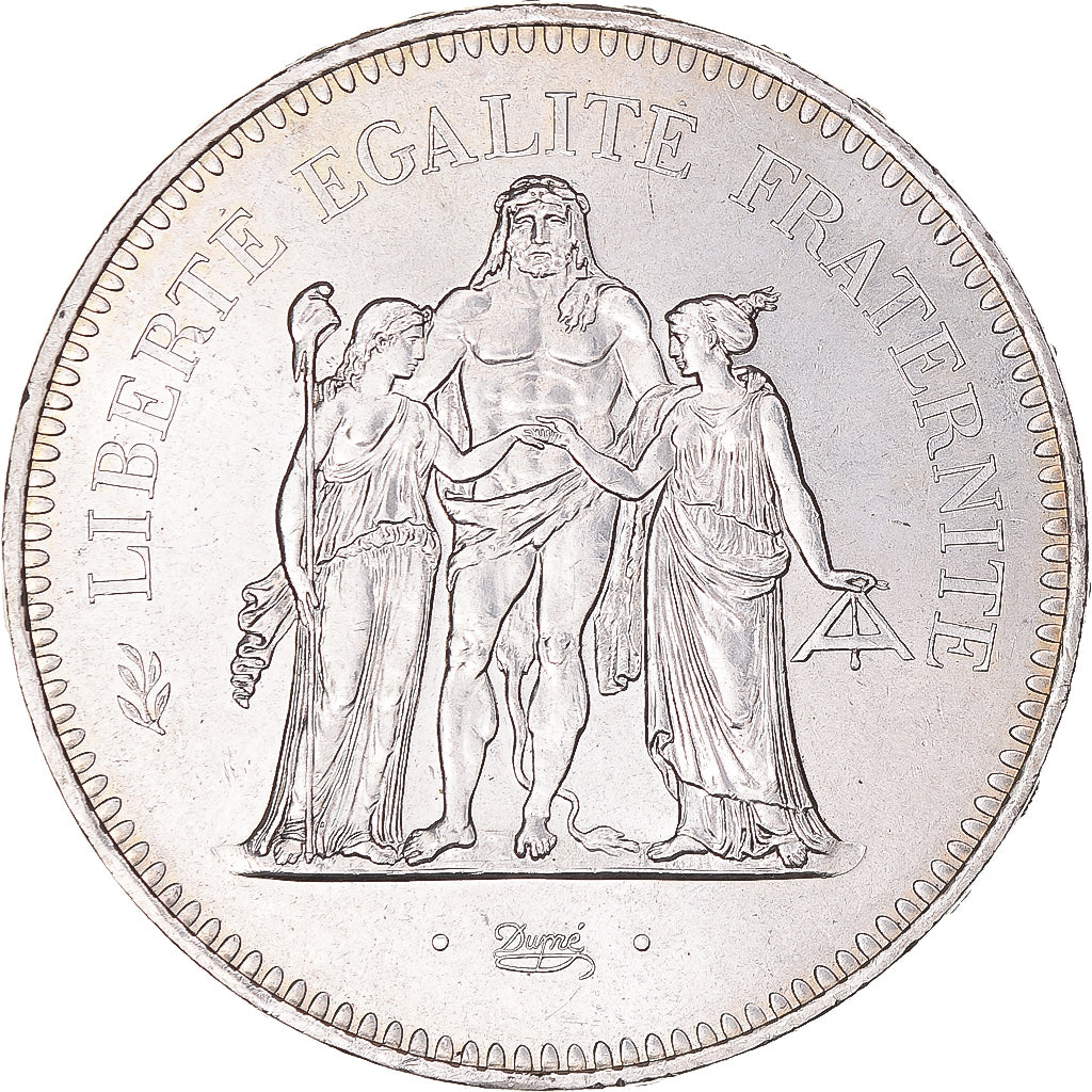 Coin, France, Hercule, 50 Francs, 1979, Paris, AU(55-58), Silver, KM:941.1