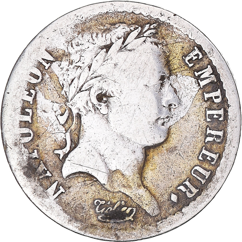 Coin, France, Napoléon I, 1/2 Franc, 1808, Strasbourg, VF(20-25), Silver