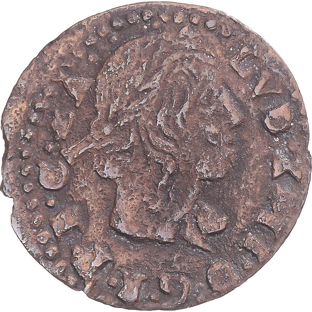 Moneda, España, CATALONIA, Louis XIII, Seiseno, 1642, Girona, MBC, Cobre