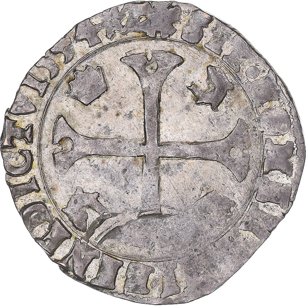 Münze, Frankreich, Henri IV, Douzain du Dauphiné, 1594, Grenoble, S+, Billon