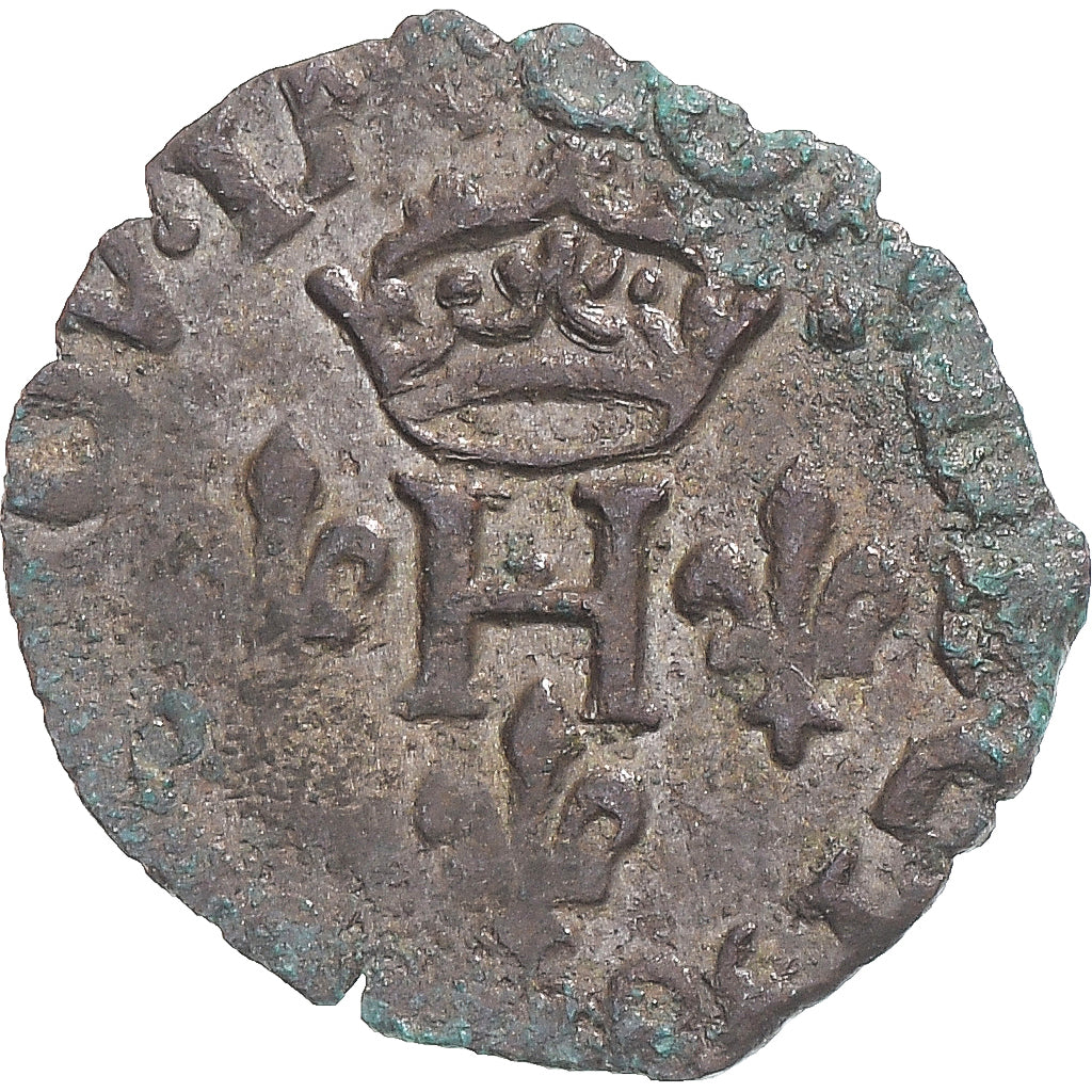 Moneda, Francia, Henri III, Liard à la Croix du Saint-Esprit, (1574-1589), BC+
