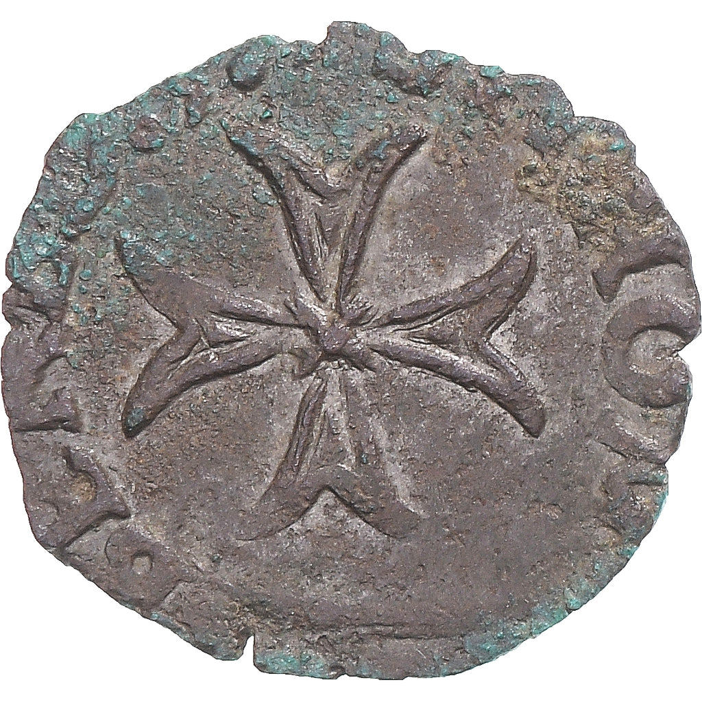 Moneda, Francia, Henri III, Liard à la Croix du Saint-Esprit, (1574-1589), BC+