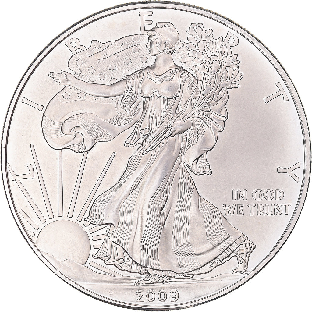 Coin, United States, Dollar, 2009, U.S. Mint, Bullion, MS(60-62), Silver, KM:273