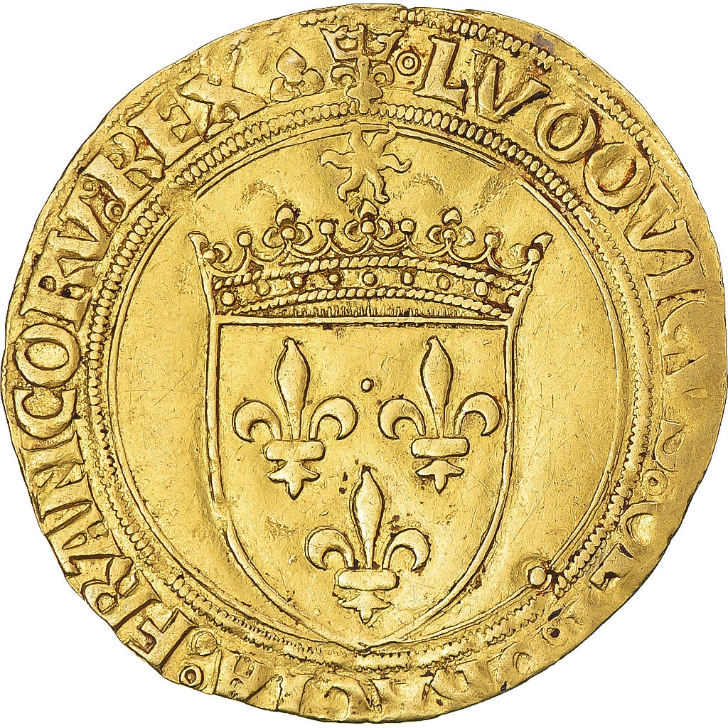 Monnaie, France, Louis XII, Ecu d'or, 1498-1514, Lyon, TTB+, Or, Gadoury:161