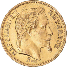 Monnaie, France, Napoleon III, 20 Francs, 1868, Paris, TTB+, Or, Gadoury:1062