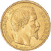 Moneta, Francia, Napoleon III, 20 Francs, 1860, Paris, BB+, Oro, KM:781.1