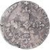 Moneda, Francia, Charles X, 1/8 d'écu à la croix de face, 1590, Paris, BC+