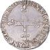 Münze, Frankreich, Henri III, 1/4 d'écu à la croix de face, 1582, Rennes, SS