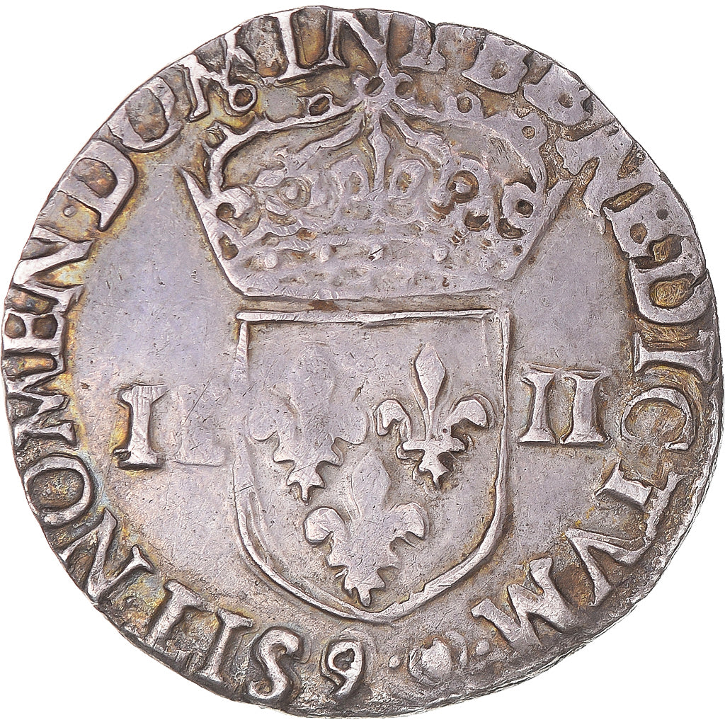 Münze, Frankreich, Henri III, 1/4 d'écu à la croix de face, 1582, Rennes, SS