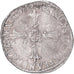 Moeda, França, Henri IV, 1/4 d'écu à la croix feuillue de face, 1596