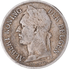 Coin, Belgian Congo, Albert I, Franc, 1924, EF(40-45), Copper-nickel, KM:21