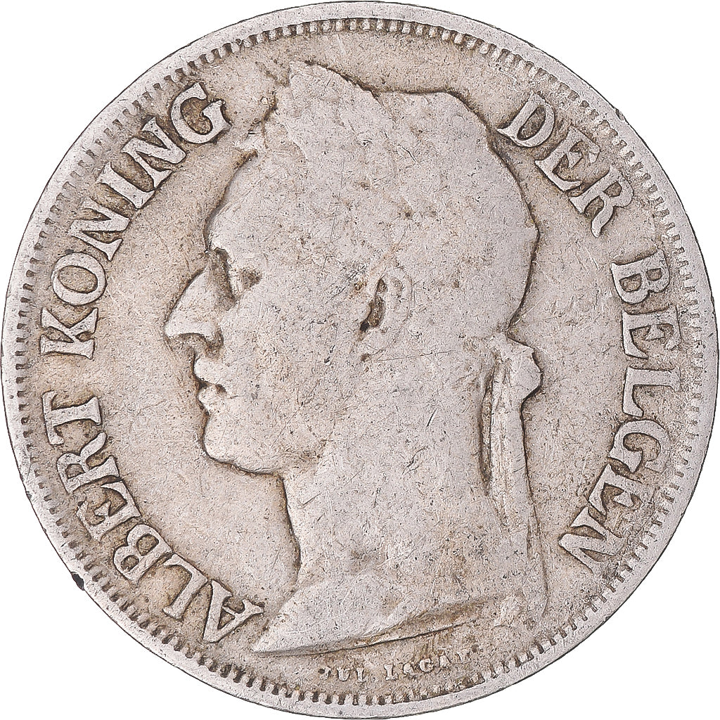 Coin, Belgian Congo, Albert I, Franc, 1923, VF(30-35), Copper-nickel, KM:21