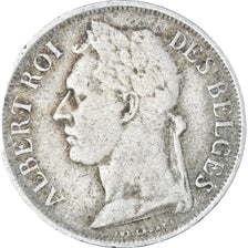 Coin, Belgian Congo, Albert I, Franc, 1926, VF(20-25), Copper-nickel, KM:20