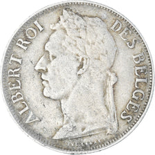 Coin, Belgian Congo, Albert I, Franc, 1923, VF(30-35), Copper-nickel, KM:20