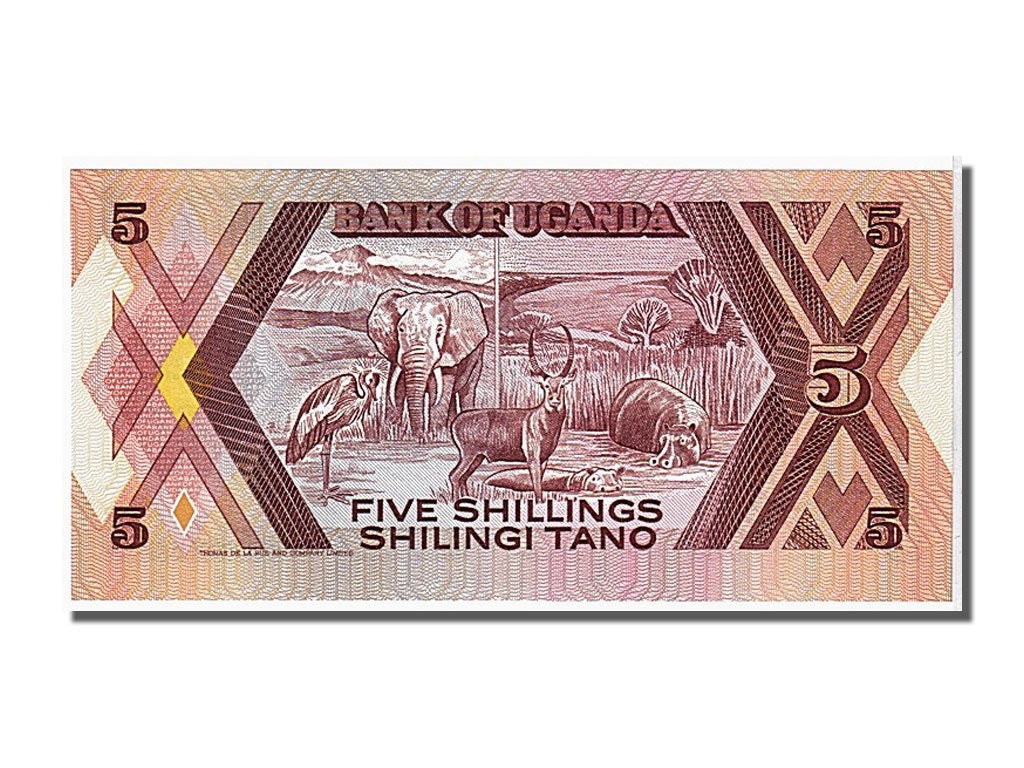 Uganda, 5 Shillings, 1987, FDS