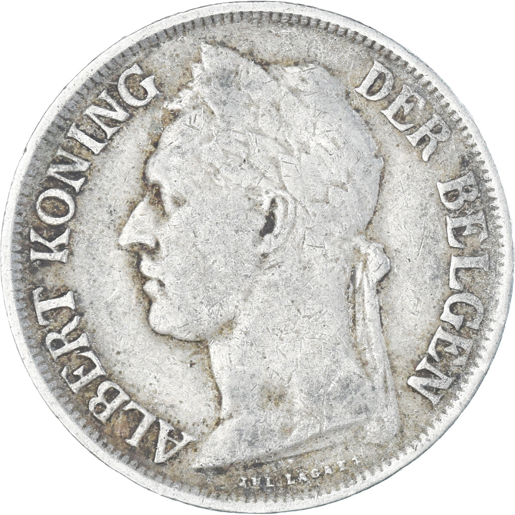 Coin, Belgian Congo, Albert I, Franc, 1926, VF(20-25), Copper-nickel, KM:21
