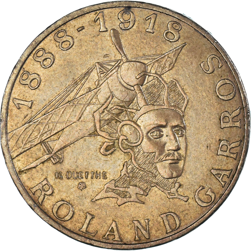 Moneta, Francia, Roland Garros, 10 Francs, 1988, Tranche A, BB
