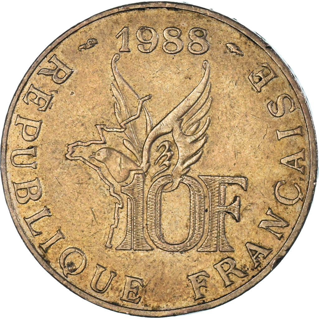 Moneta, Francia, Roland Garros, 10 Francs, 1988, Tranche A, BB