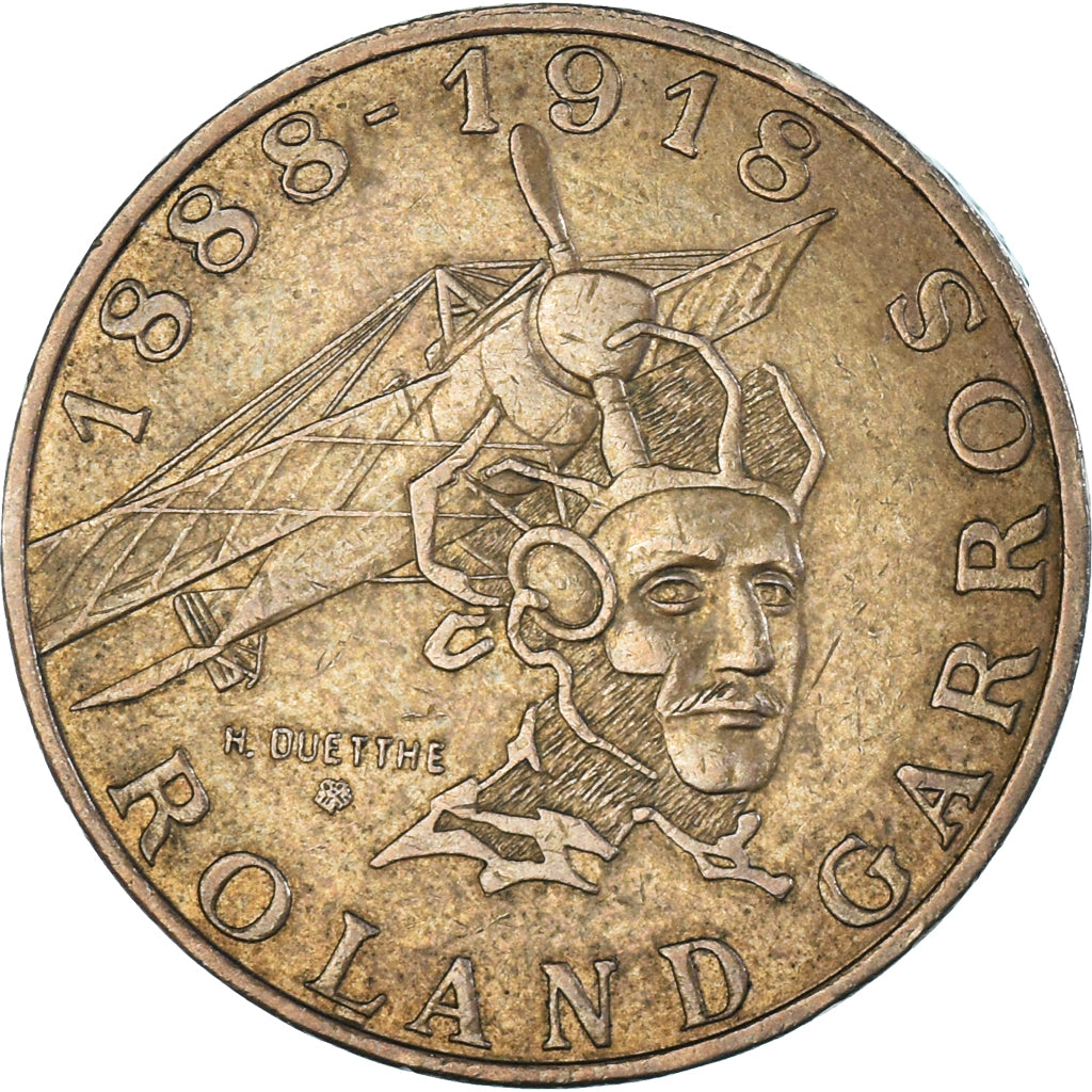 Coin, France, Roland Garros, 10 Francs, 1988, Tranche A, EF(40-45)
