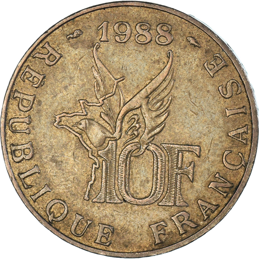 Coin, France, Roland Garros, 10 Francs, 1988, Tranche A, EF(40-45)
