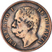 Moeda, Itália, Umberto I, 10 Centesimi, 1893, Birmingham, VF(30-35), Cobre