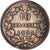 Coin, Italy, Umberto I, 10 Centesimi, 1893, Birmingham, VF(30-35), Copper