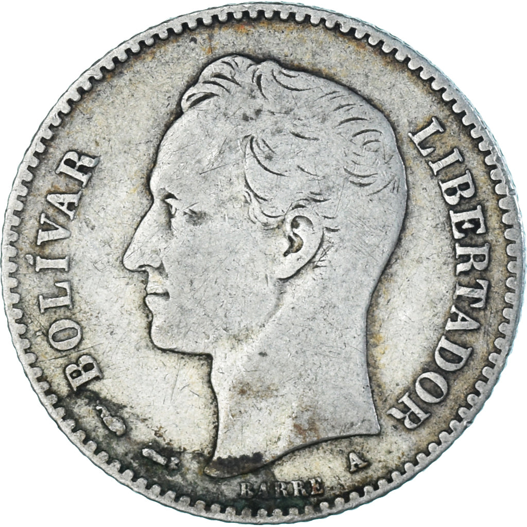 Monnaie, Venezuela, Gram 5, Bolivar, 1893, Paris, TB, Argent, KM:22