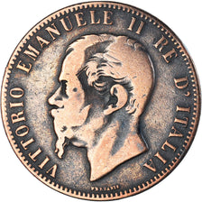Coin, Italy, Vittorio Emanuele II, 10 Centesimi, 1867, Strasbourg, VF(20-25)