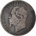 Moeda, Itália, Vittorio Emanuele II, 10 Centesimi, 1866, Birmingham, VF(20-25)