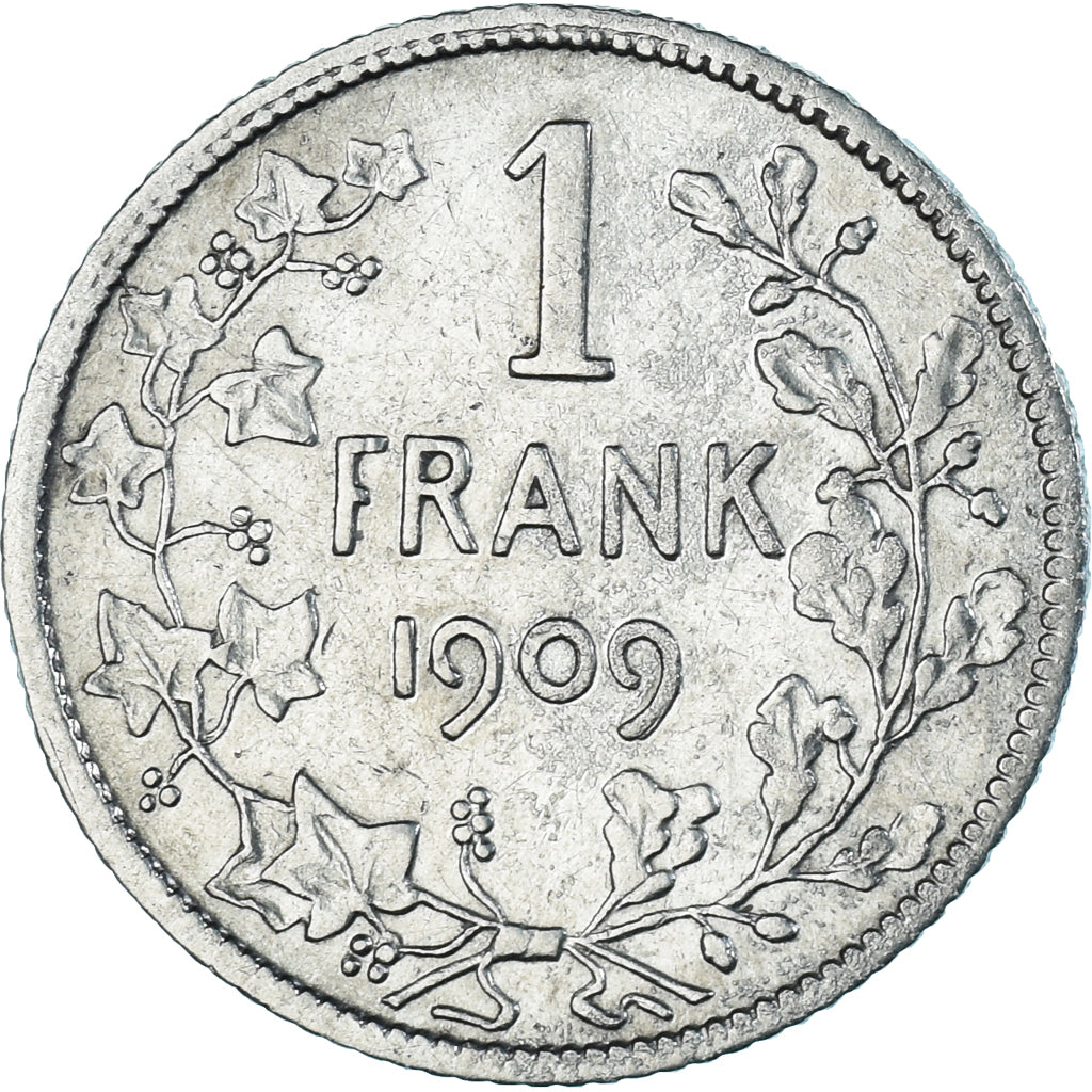 Monnaie, Belgique, Leopold II, Franc, 1909, Bruxelles, TB+, Argent, KM:57.1