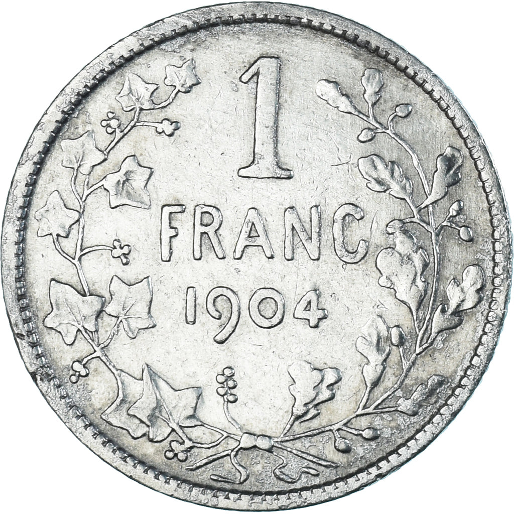 Coin, Belgium, Leopold II, Franc, 1904, Brussels, VF(30-35), Silver, KM:56.1