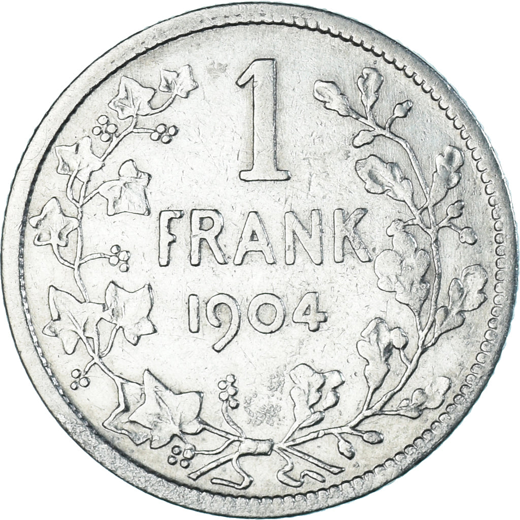 Coin, Belgium, Leopold II, Franc, 1904, Brussels, VF(30-35), Silver, KM:57.1
