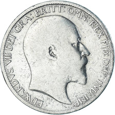 Coin, Great Britain, Edward VII, 6 Pence, 1909, VF(30-35), Silver, KM:799
