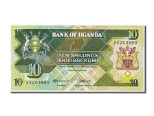 Biljet, Oeganda, 10 Shillings, 1987, NIEUW