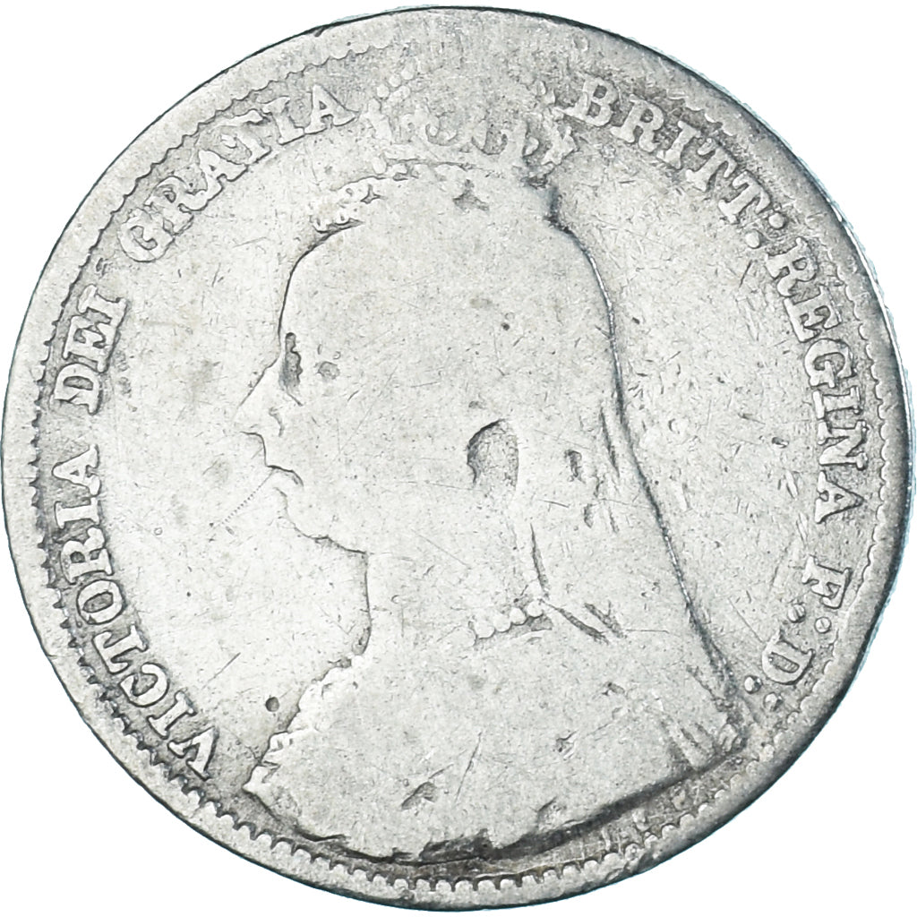 Monnaie, Grande-Bretagne, Victoria, 6 Pence, 1890, B+, Argent, KM:760